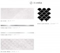 Bianca Mix Slate 25x75 csempe